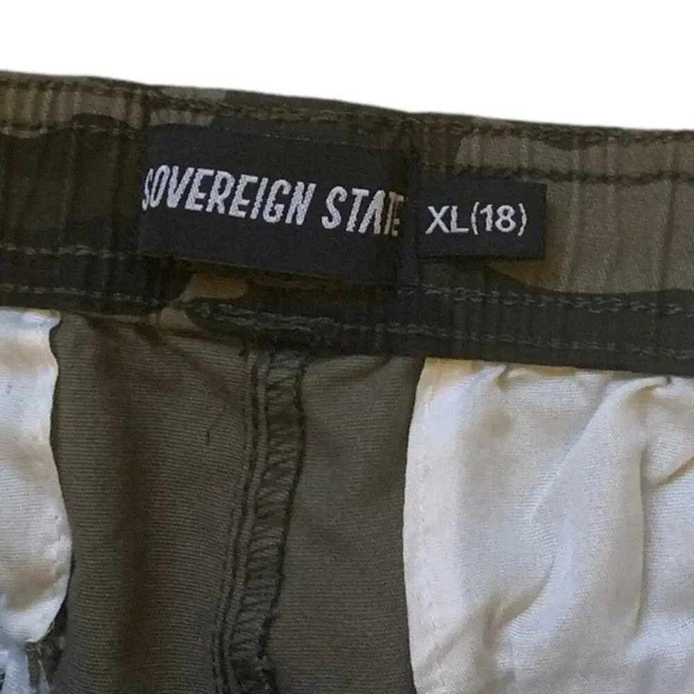 Sovereign State Camo Pants Joggers Boys Size XL‎